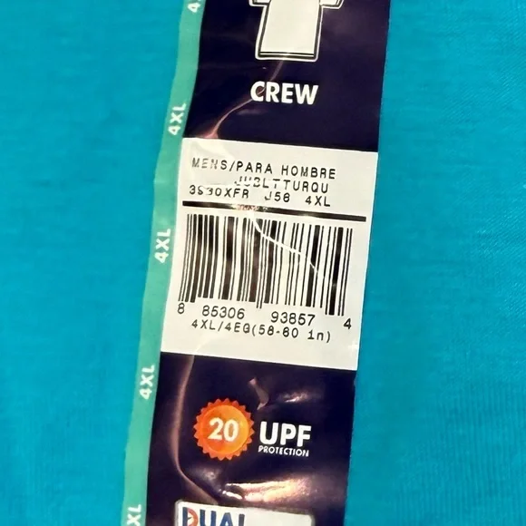 Fruit of the Loom Blue Short Sleeve Tee - Picture 4 of 4